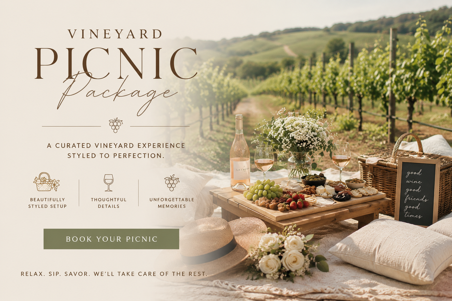 Vineyard Picnic Package